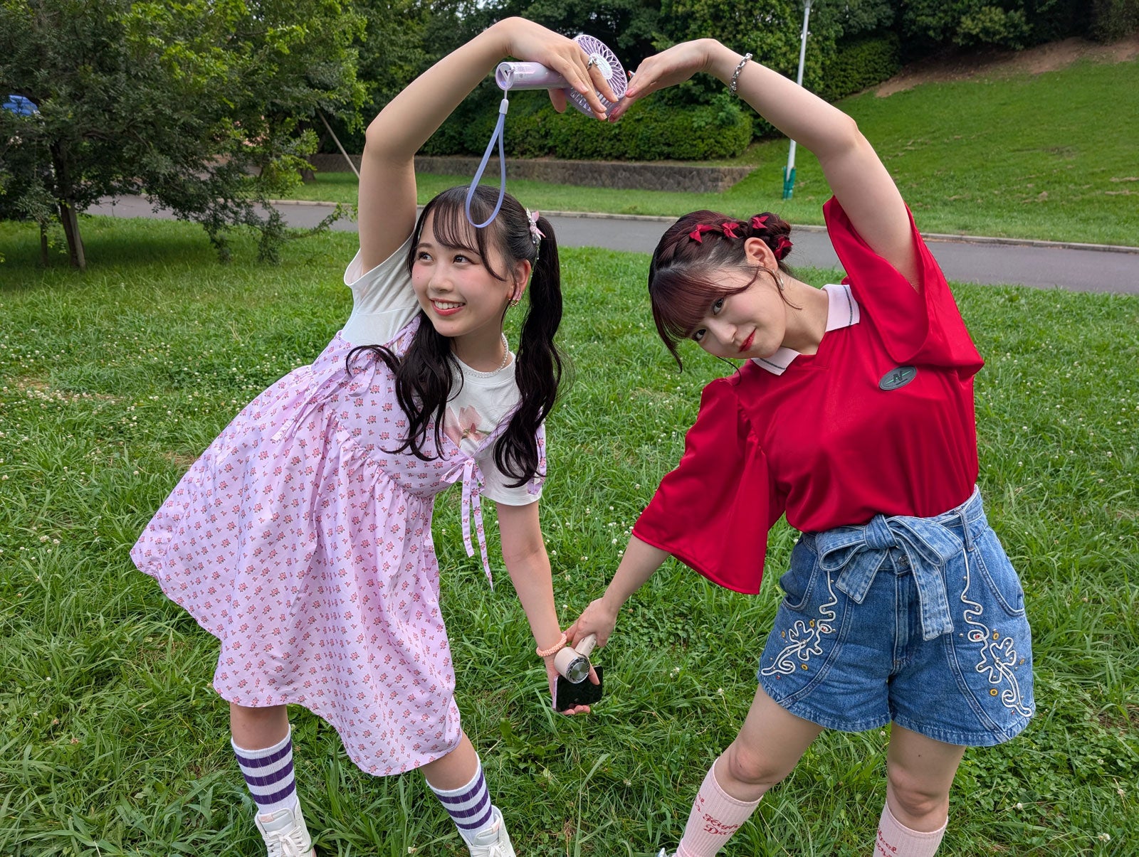 FRUITS ZIPPER 新WEBCM「公園」篇オフショット（提供写真）