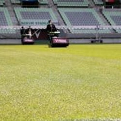 閉鎖中でも芝生管理で青々と ノエスタ神戸の グラウンズマン 奮闘 モデルプレス