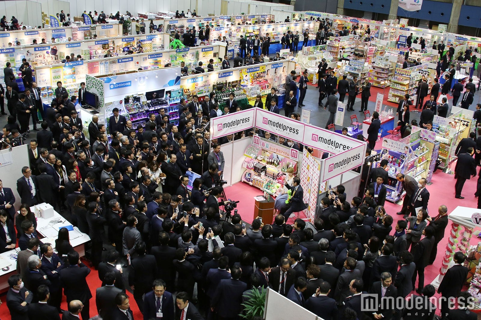 モデルプレスコーナーが大盛況 （C）モデルプレス