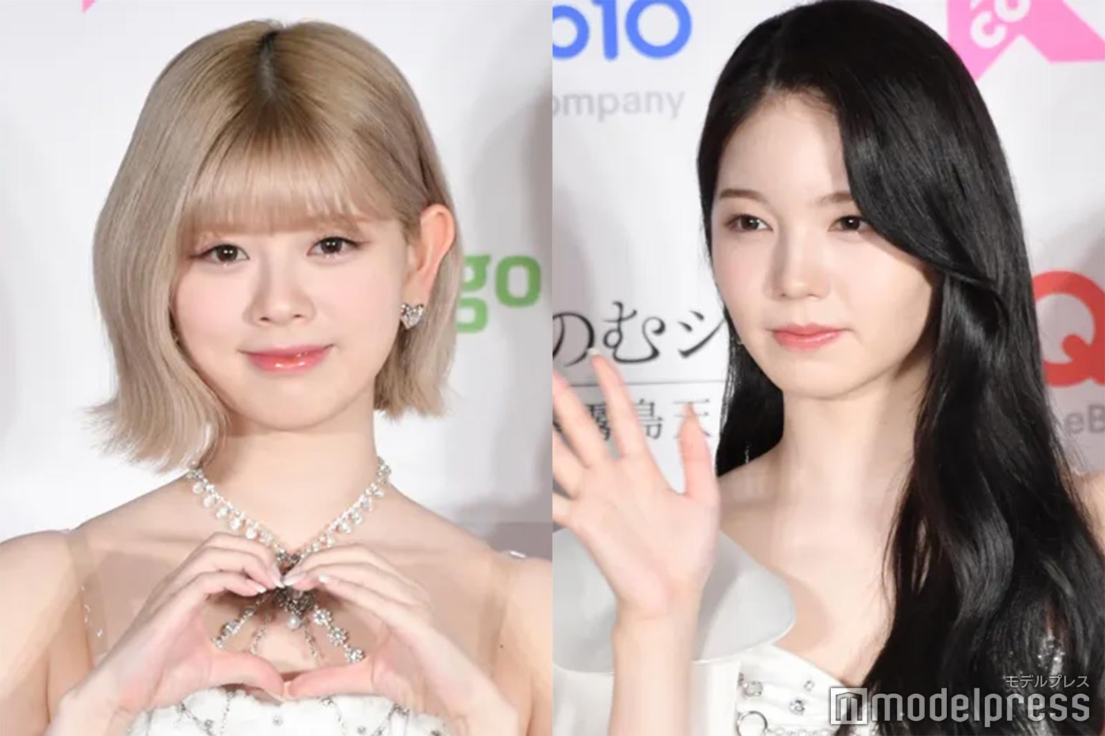 NiziUリク＆アヤカ、美ウエストちらり衣装のオフショット「可愛すぎる」ポーズにも注目集まる