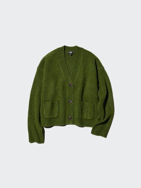 2025ユニクロ大人女性おすすめ値下げスフレヤーンショートカーディガン