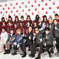 （左から）欅坂46、市川由紀乃、PUFFY、桐谷健太、RADIO FISH／「第67回NHK紅白歌合戦」の出場歌手発表会見より（C）モデルプレス
