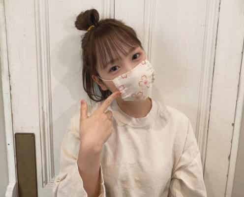 川栄李奈、新型コロナ対策で桜柄マスク手作り 「完成度高すぎ」と注目集まる