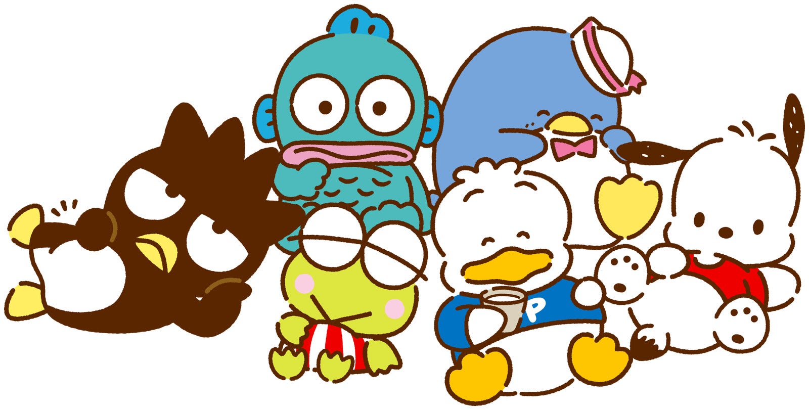 スシローがサンリオ「はぴだんぶい」と初コラボ、限定アイテム付きの