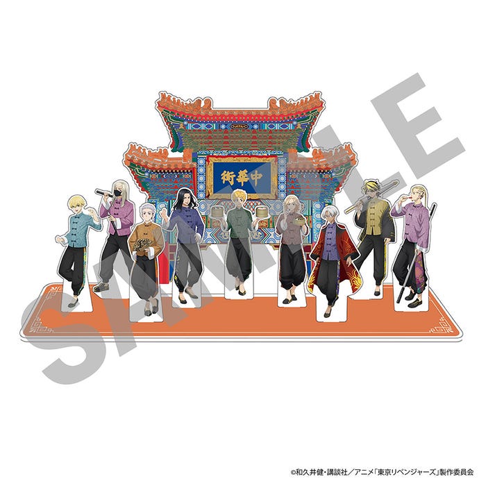 ガラポン/アクスタジオラマ賞(等身9体セット・背景付)(提供写真)