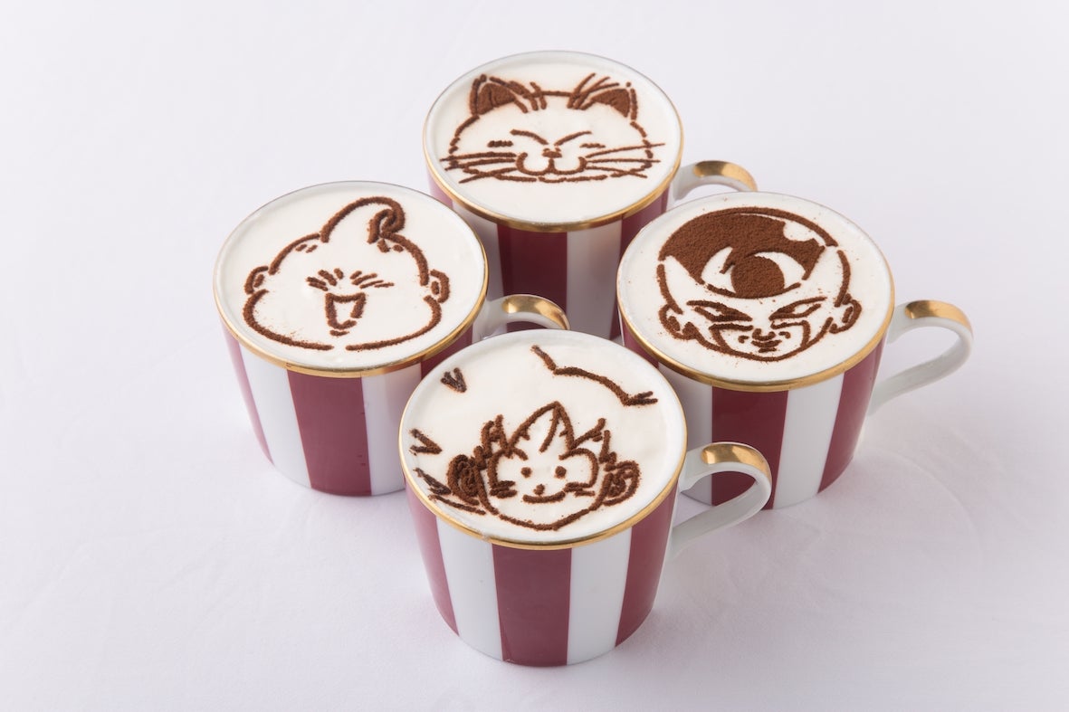  カプチーノ（悟空、カリン様、フリーザ、魔人ブウ）各650円（税別）（C）バードスタジオ／集英社・フジテレビ・東映アニメーション