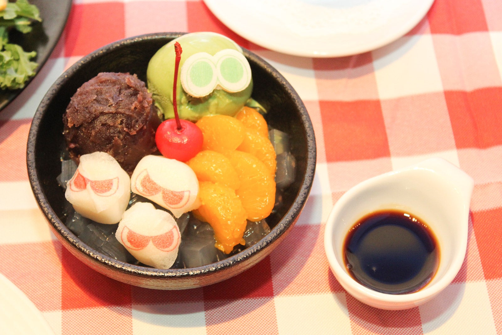 ぷよたまあんみつ（提供写真）