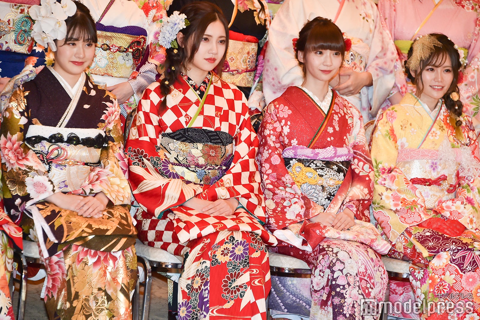 加藤美南、北川綾巴、荻野由佳、込山榛香／AKB48グループ成人式記念撮影会 （C）モデルプレス