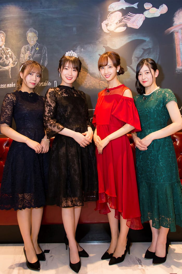 (左から)川後陽菜、高山一実、佐藤楓、向井葉月(C)「NOGIBINGO!10」製作委員会