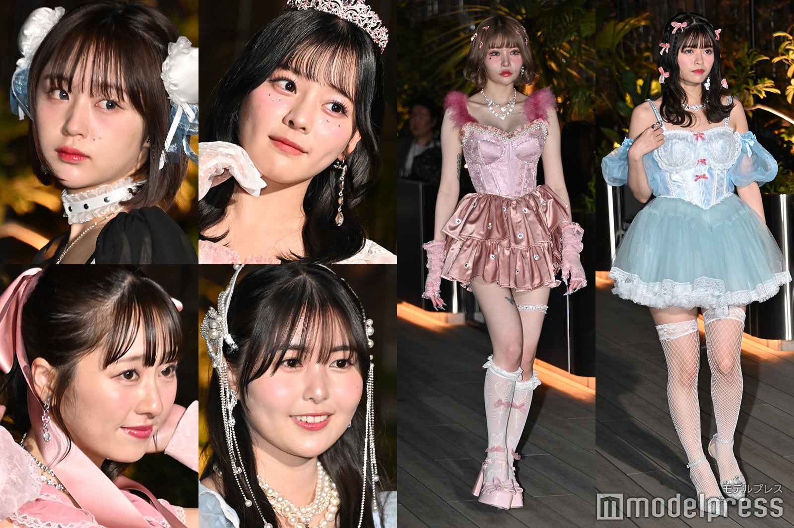 （左上から時計回りに）なえなの、齊藤なぎさ、戦慄かなの、景井ひな、頓知気さきな、佐々木彩夏（C）モデルプレス