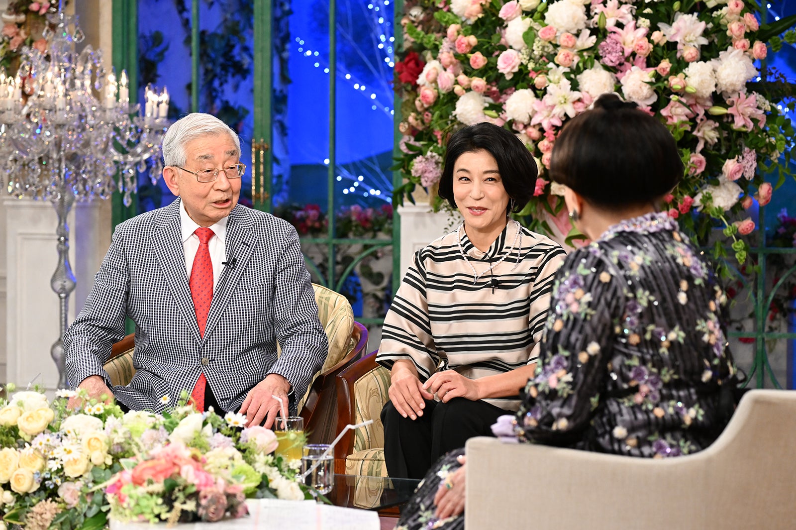 高嶋弘之さん、高嶋ちさ子、黒柳徹子（C）テレビ朝日