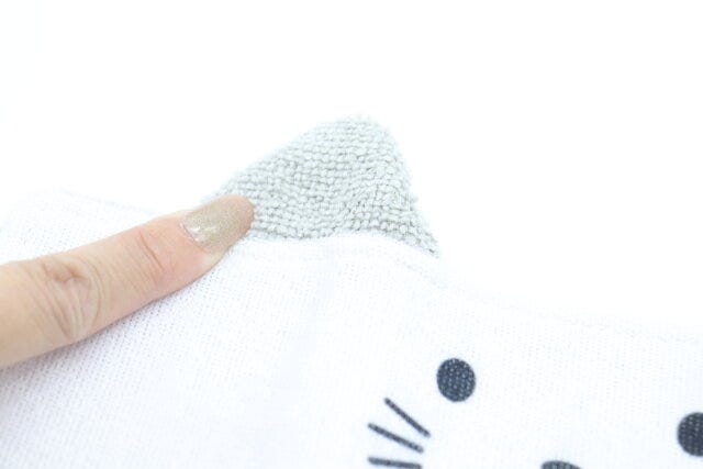 マイクロファイバークロス　ねこみみ　耳部分