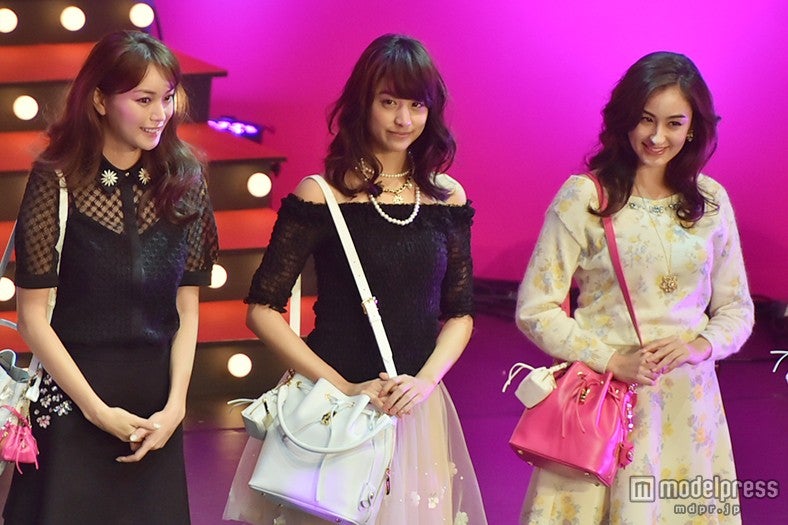 【左から】蛯原友里、山本美月、オードリー亜谷香