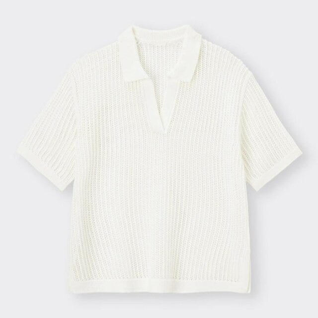 GU　トップス　セーター　メッシュ