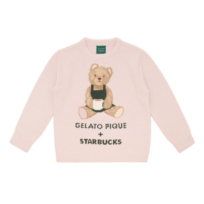 『gelato pique パウダーベアジャガードプルオーバー ソフトピンク』 ¥10,500(提供写真)