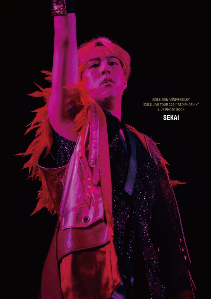 世界「EXILE 20th ANNIVERSARY EXILE LIVE TOUR 2021“RED PHOENIX”LIVE PHOTO BOOK」表紙(提供写真)