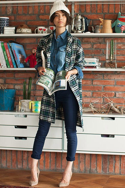 【SET】6オンスデニムシャツ+ベーシックスキニーパンツ「STYLEST」5,280円(税別)/画像提供:STYLEST