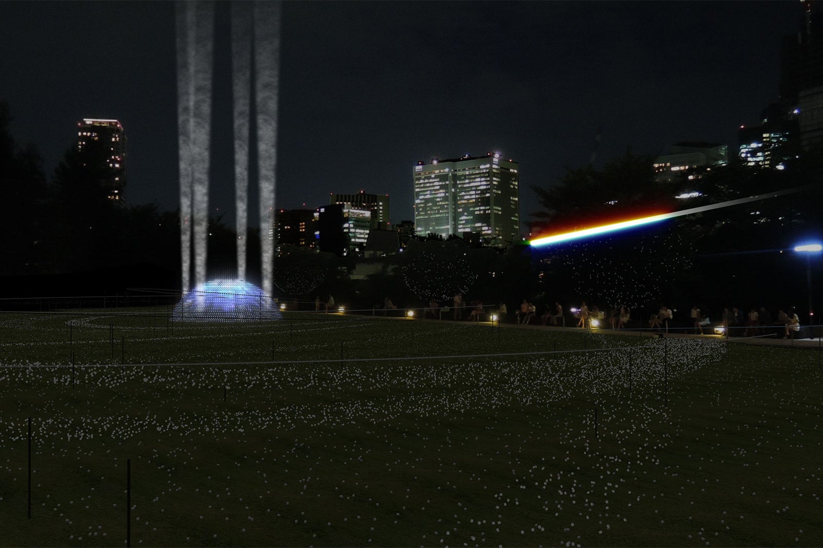 流れ星パース／画像提供：東京ミッドタウン