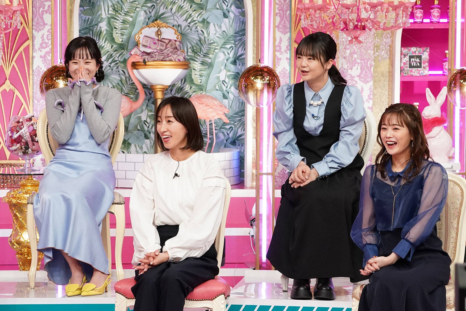 森迫永依、西尾由佳理、イワクラ、新垣里沙（C）日本テレビ