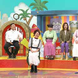 （左から）西島秀俊、山崎弘也、ナヲ、ゆめっち、福田麻貴、かなで、華原朋美 （C）日本テレビ