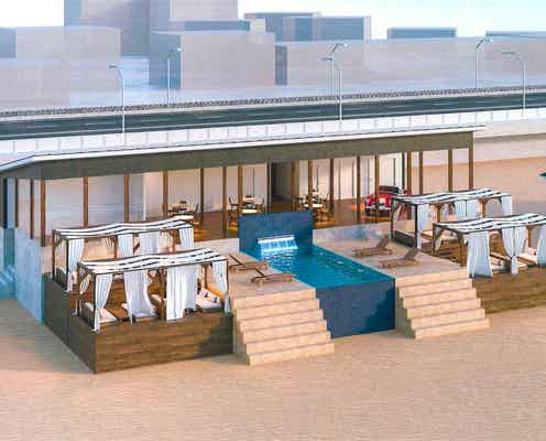 湘南にラグジュアリーな海の家「Oriental Resort」大型フードコートやグランピングBBQエリア完備