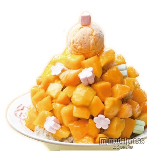 「マンゴーチャチャ」のマンゴーかき氷