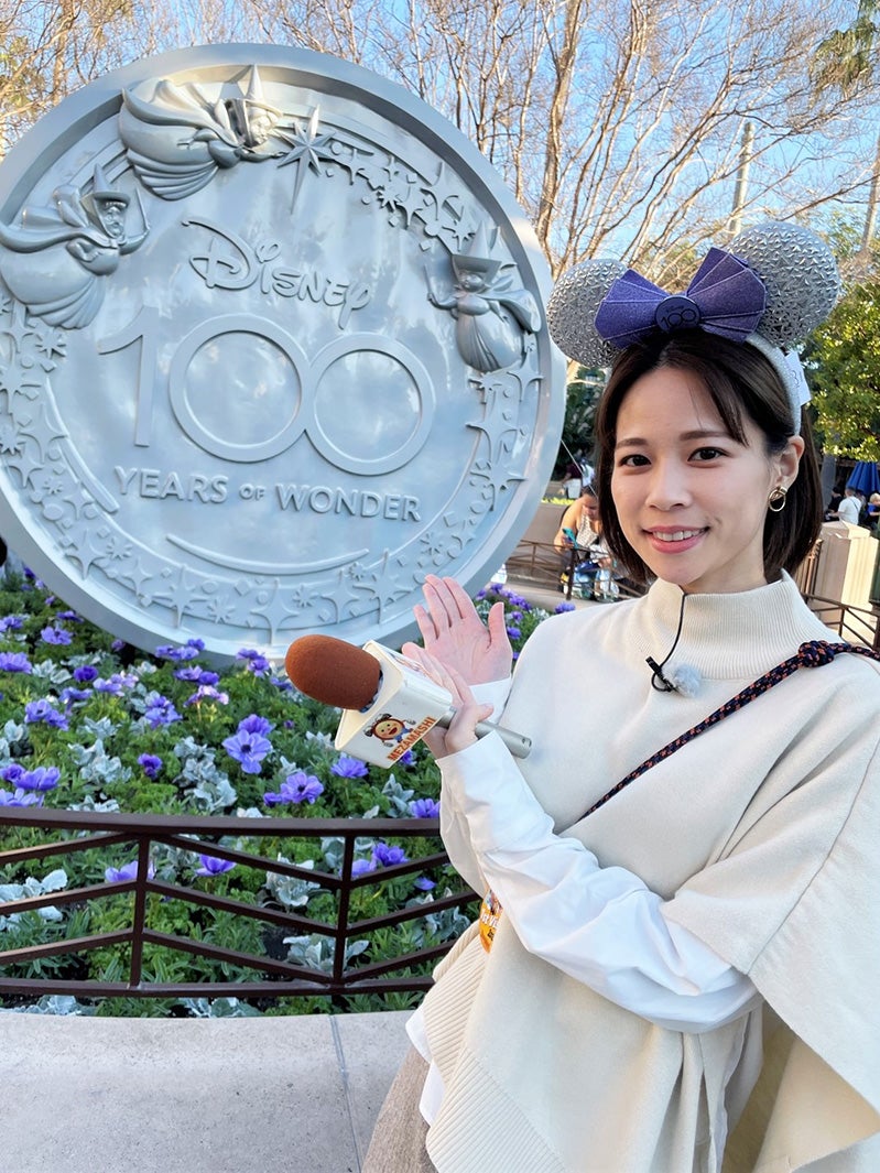 めざましテレビ」カリフォルニアディズニー独占取材 鈴木唯アナが100周年イベントをリポート - モデルプレス