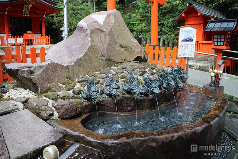 箱根神社の「龍神水舎」
