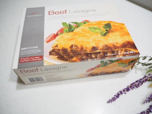 コストコラザニアのパッケージ