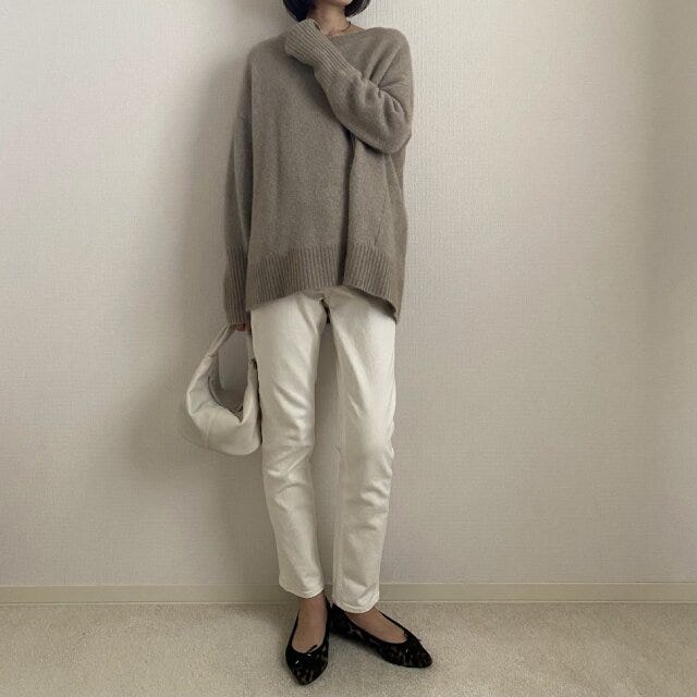 大人の白デニム OK・NGコーデ アラサー女子 大人の白デニム OK・NGコーデ アラサー女子 OKスタイル ワントーン