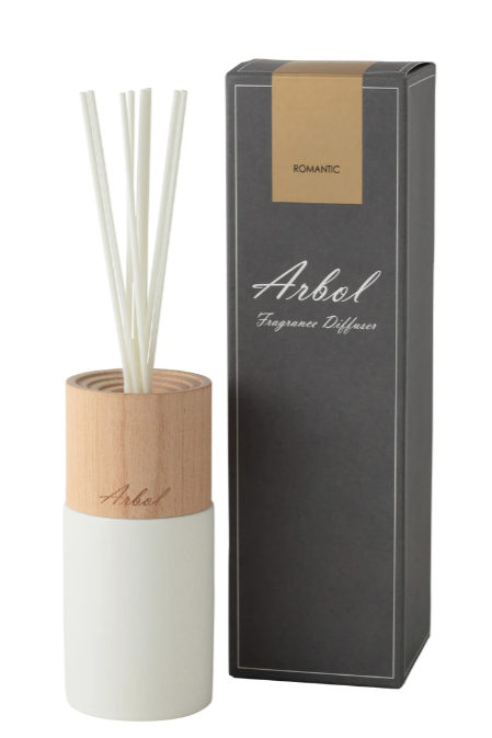 アルボルのフレグランスディフューザーホワイト（ロマンティック）