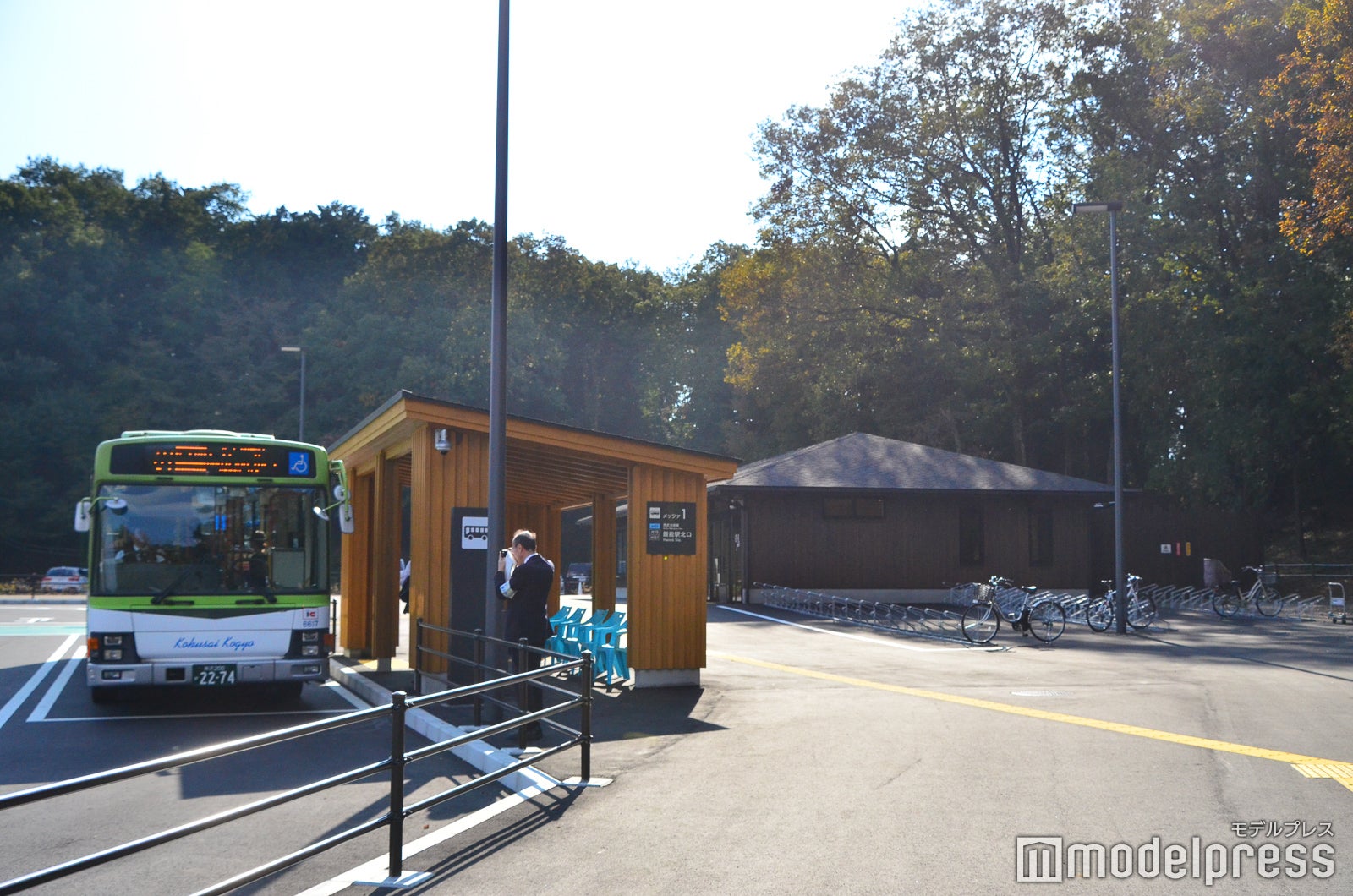 メッツァ前のバス乗り場（C）モデルプレス