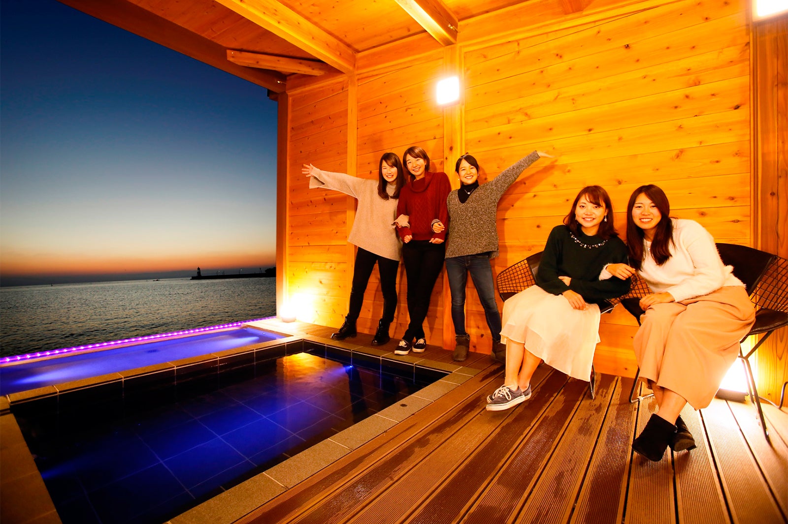 グループに最適な貸切風呂／画像提供：ホテル南風楼