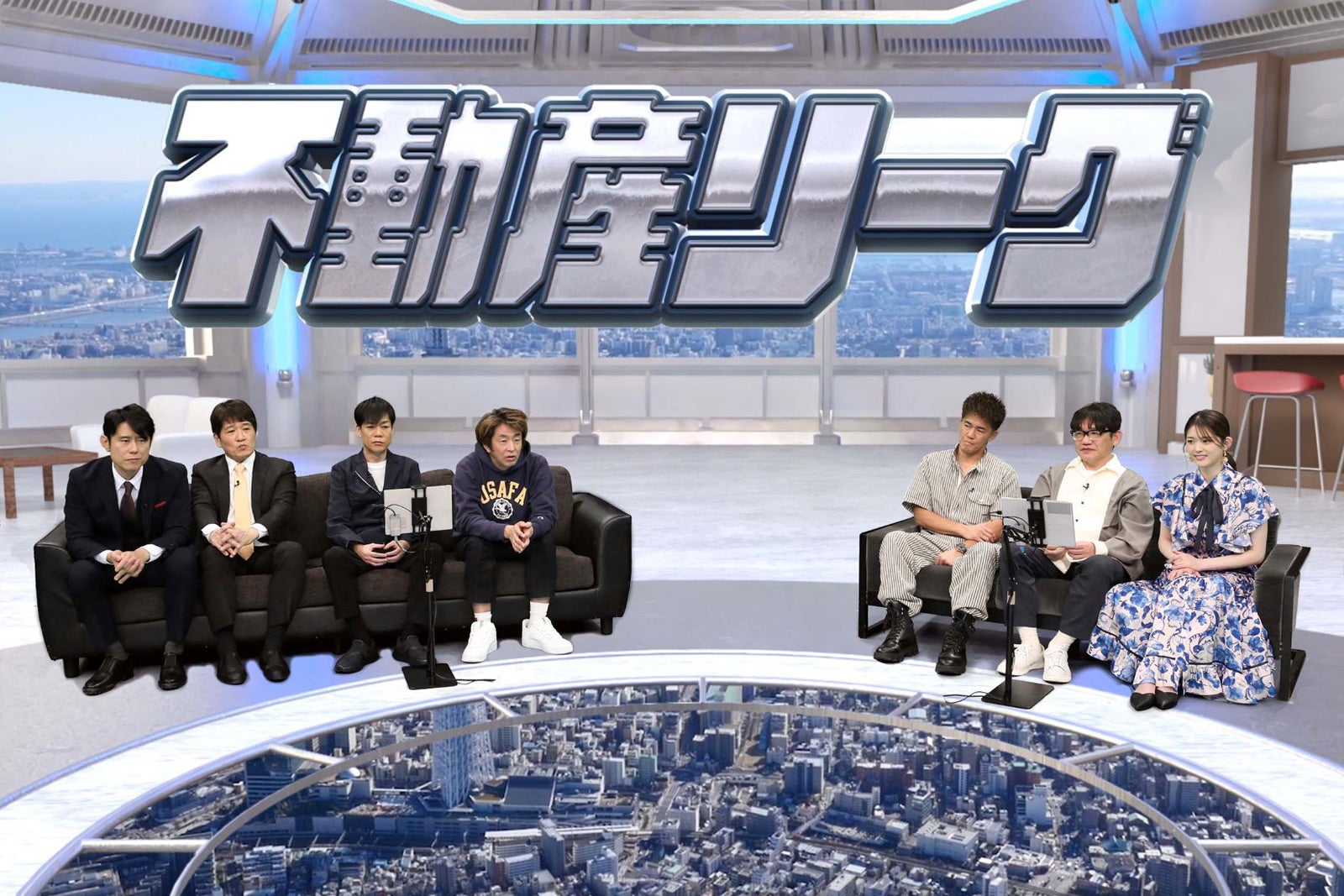 原田泰造、林修、名倉潤、堀内健、武井壮、飯尾和樹、松村沙友理（C）フジテレビ