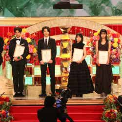 （左から）鈴鹿央士、森崎ウィン、横浜流星、岸井ゆきの、黒島結菜、吉岡里帆（C）日本アカデミー賞協会