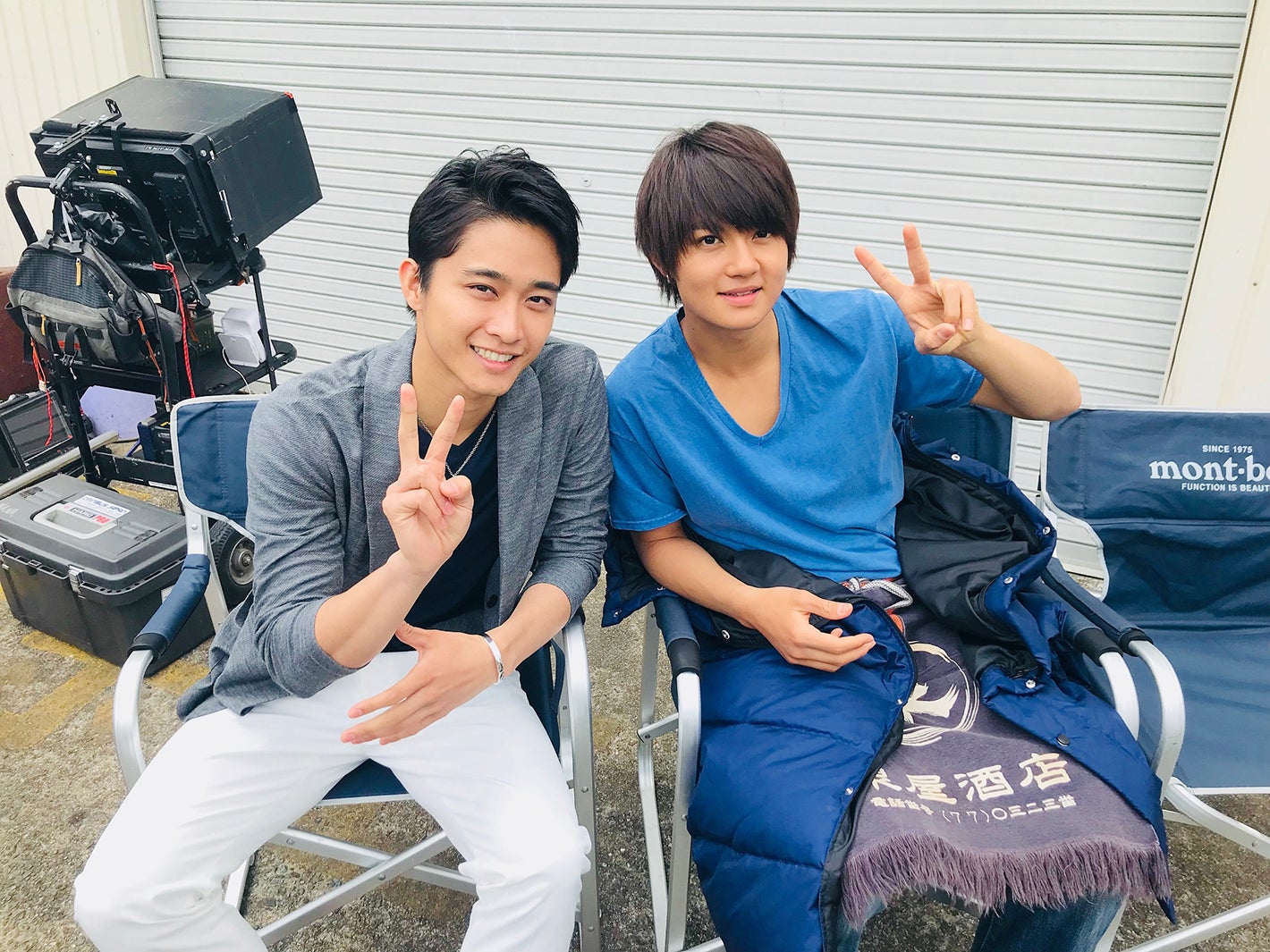 佐藤寛太＆佐野勇斗のオフショット（C）2018映画「青夏」製作委員会