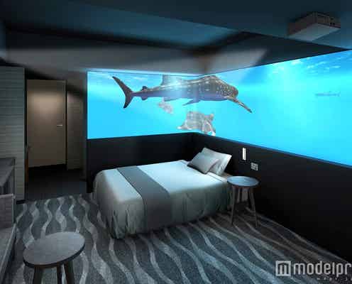 まるで海中の世界…沖縄観光に便利な新ホテルの「美ら海ルーム」が美しい