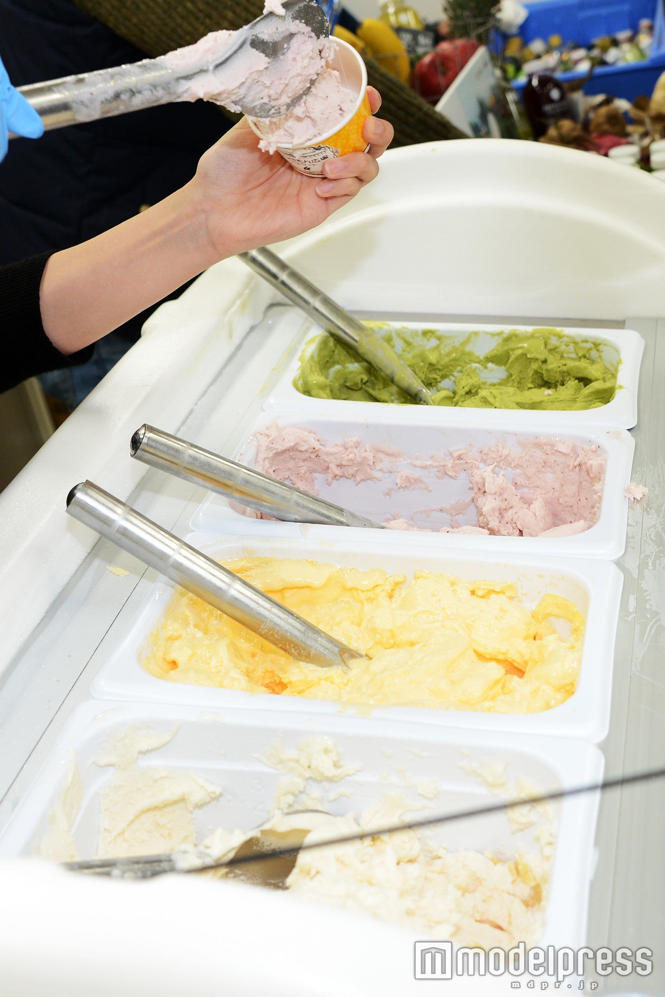 オリジナルジェラートは4種類用意（C)モデルプレス