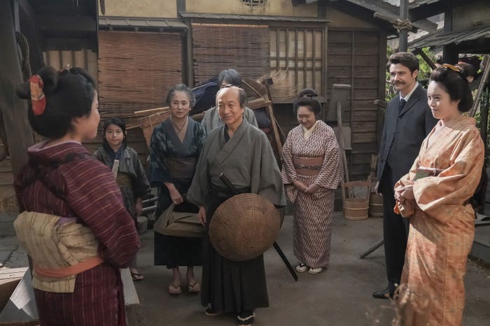 円井わん、朝加真由美、小日向文世、池脇千鶴、トミー・バストウ、高石あかりら「ばけばけ」第71話(C)NHK