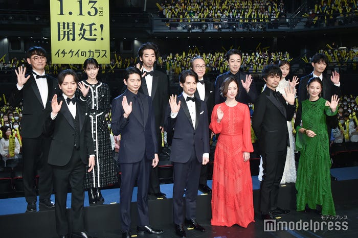 (上段左から)田中亮監督、西野七瀬、柄本時生、小日向文世、尾上菊之助、田中みな実、津田健次郎(下段左から)山崎育三郎、向井理、竹野内豊、黒木華、斎藤工、吉田羊 (C)モデルプレス