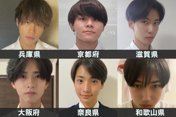 「男子高生ミスターコン2022」関西エリアの代表者