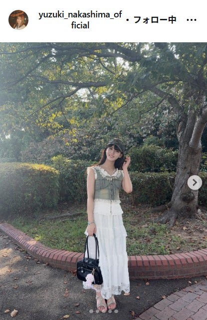 中嶋優月Instagramより