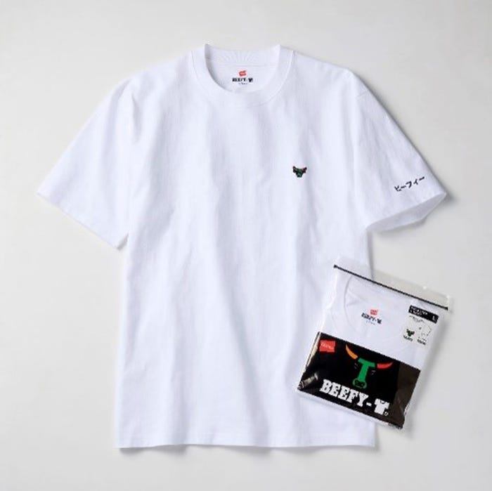 「Hanes×セブン‐イレブン BEEFY-T クルーネックTシャツ」(ホワイト)サイズ:M/L/XL(税込3,850円)(提供画像)