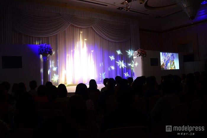 披露宴会場で行うことができる光の演出を披露