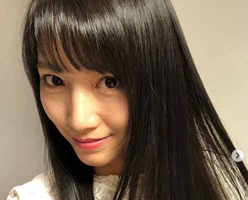 三田友梨佳アナ、黒髪ストレートにイメチェン 前髪もバッサリ