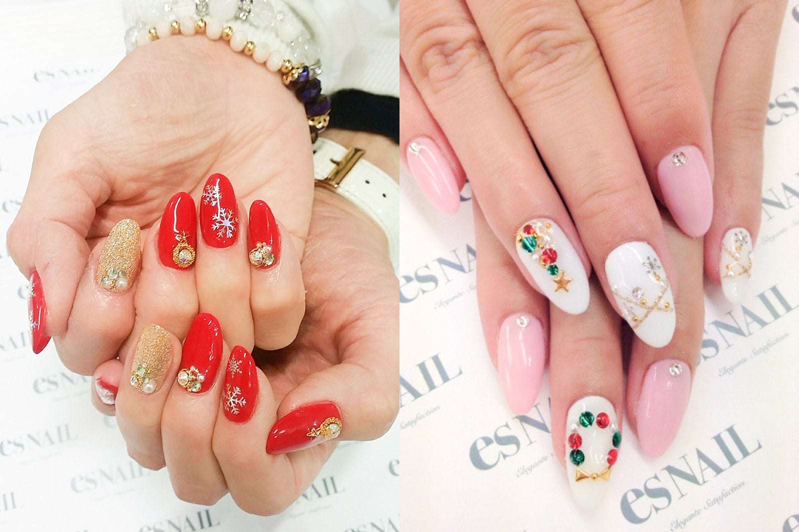 女子会やデートにしていきたい！おしゃかわ“クリスマスネイル”にキュン