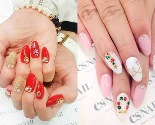 女子会やデートにしていきたい!おしゃかわ“クリスマスネイル”にキュン