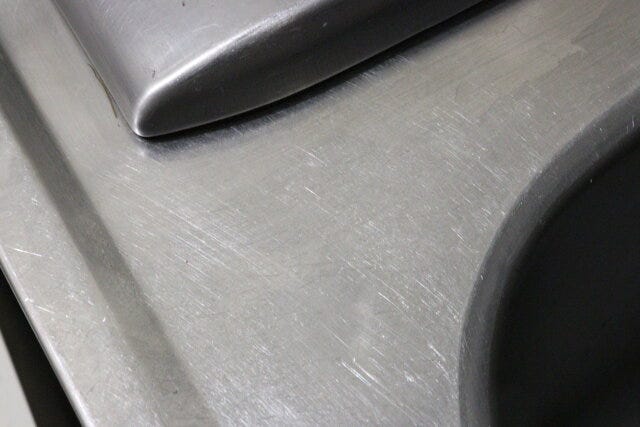 水だけでウロコも落ちる鏡シート（15枚）　キッチン　使用後