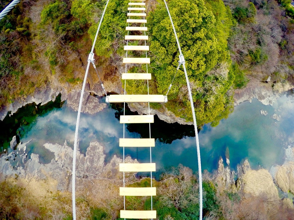 高いところが平気な方は是非キャニオンウォーク体験を（提供画像）