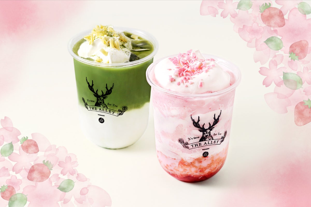 ジ アレイ「苺ミルキースムージー」「抹茶ミルキーオレ」春色リッチな